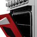ZLINE 24" Gas Range with Red Gloss door, RG - RG - 24 - Farmhouse Kitchen and Bath