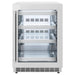 ZLINE 24 in. Touchstone 151 Can Beverage Fridge With Stainless Steel Glass Door RBSO - GS - 24 - Farmhouse Kitchen and Bath