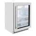 ZLINE 24 in. Touchstone 151 Can Beverage Fridge With Stainless Steel Glass Door RBSO - GS - 24 - Farmhouse Kitchen and Bath