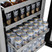 ZLINE 24 in. Touchstone 151 Can Beverage Fridge With Stainless Steel Glass Door RBSO - GS - 24 - Farmhouse Kitchen and Bath