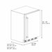 ZLINE 24 in. Touchstone Beverage Fridge, Solid Stainless Door, Matte Black Handle RBSOZ - ST - 24 - MB - Farmhouse Kitchen and Bath