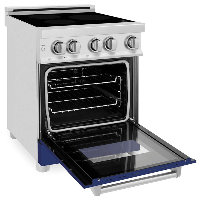 ZLINE 24" Induction Range with a 3 Element Stove and Electric Oven in Stainless Steel RAIND - BG - 24 - Farmhouse Kitchen and Bath