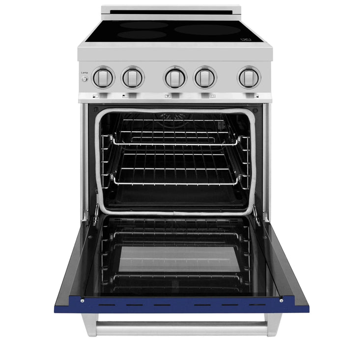 ZLINE 24" Induction Range with a 3 Element Stove and Electric Oven in Stainless Steel RAIND - BG - 24 - Farmhouse Kitchen and Bath