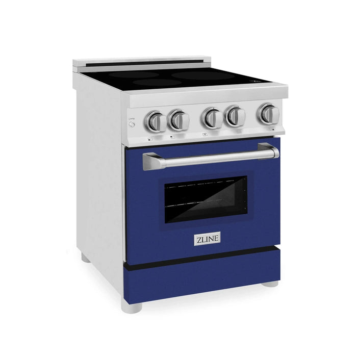 ZLINE 24" Induction Range with a 3 Element Stove and Electric Oven in Stainless Steel RAIND - BG - 24 - Farmhouse Kitchen and Bath