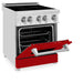 ZLINE 24" Induction Range with a 3 Element Stove and Electric Oven in Stainless Steel RAIND - RM - 24 - Farmhouse Kitchen and Bath