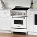 ZLINE 24" Induction Range with a 3 Element Stove and Electric Oven in White Matte RAIND - WM - 24 - Farmhouse Kitchen and Bath