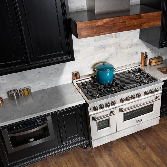 ZLINE 24" Microwave Drawer, Black Stainless Steel, MWD - 1 - BS - Farmhouse Kitchen and Bath