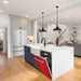 ZLINE 24" Monument, 3rd Rack, Red Door, Dishwasher, DWMT - RM - 24 - Farmhouse Kitchen and Bath