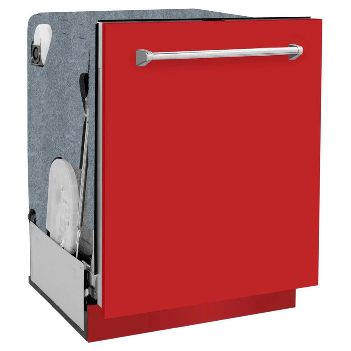 ZLINE 24" Monument, 3rd Rack, Red Door, Dishwasher, DWMT - RM - 24 - Farmhouse Kitchen and Bath