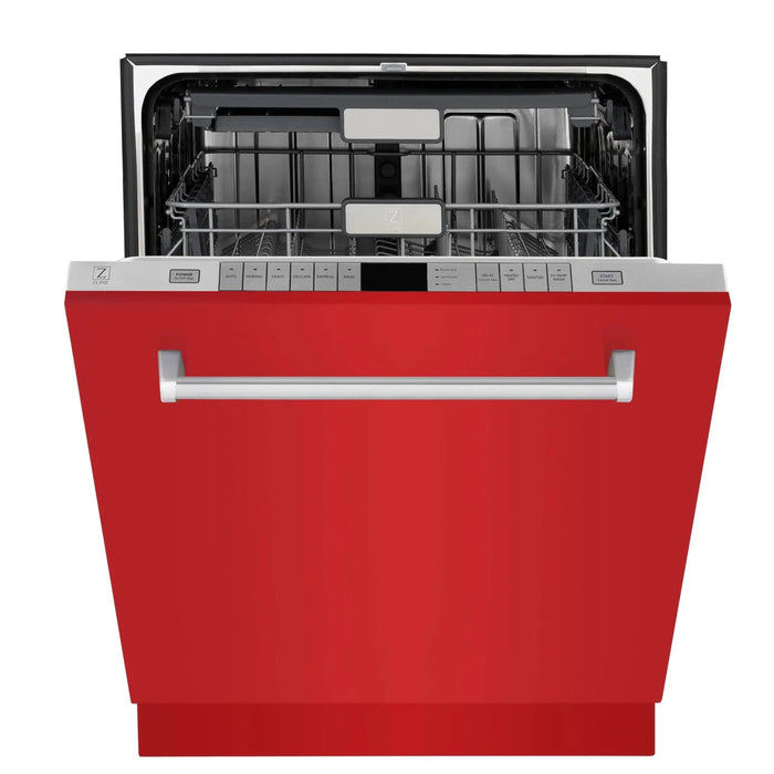 ZLINE 24" Monument, 3rd Rack, Red Door, Dishwasher, DWMT - RM - 24 - Farmhouse Kitchen and Bath