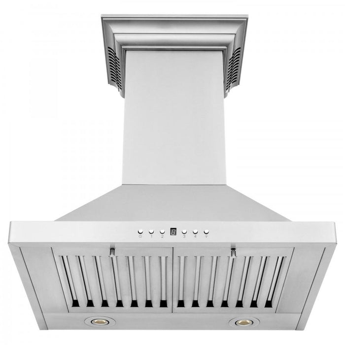 ZLINE 24" Wall Range Hood, Built - in CrownSound® Bluetooth Speakers, KBCRN - BT - 24 - Farmhouse Kitchen and Bath
