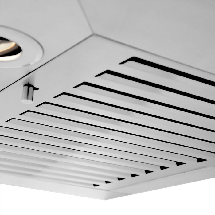 ZLINE 24" Wall Range Hood, Stainless Steel, Crown Molding, KECRN - 24 - Farmhouse Kitchen and Bath