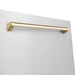 ZLINE 24"Autograph Dishwasher, Stainless, Accent Handle, DWMTZ - 304 - 24 - G - Farmhouse Kitchen and Bath