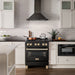 ZLINE 30" Autograph Dual Fuel Range, Black Stainless, Gold, RABZ - 30 - G - Farmhouse Kitchen and Bath