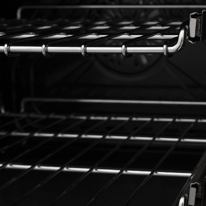ZLINE 30" Autograph Dual Fuel Range, Black Stainless, Gold, RABZ - 30 - G - Farmhouse Kitchen and Bath