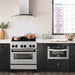 ZLINE 30" Autograph Dual Fuel Range, DuraSnow Stainless, RASZ - SN - 30 - MB - Farmhouse Kitchen and Bath