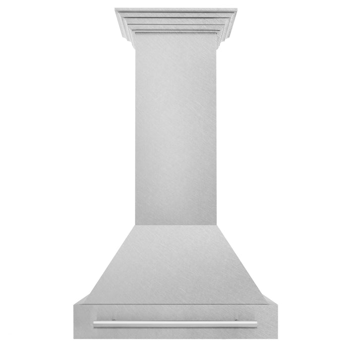 ZLINE 30" Autograph DuraSnow Stainless Steel Wall Range Hood 8654SNX - 30 - Farmhouse Kitchen and Bath