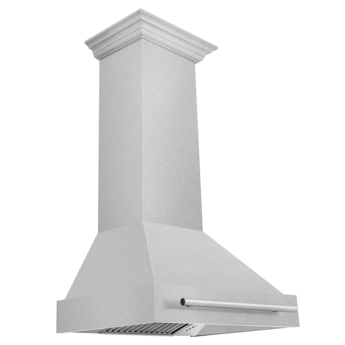 ZLINE 30" Autograph DuraSnow Stainless Steel Wall Range Hood 8654SNX - 30 - Farmhouse Kitchen and Bath