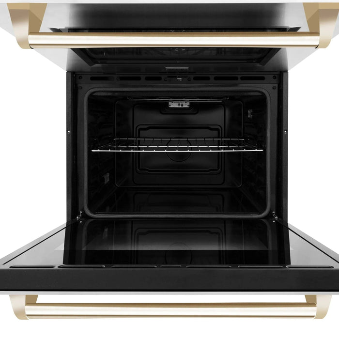 ZLINE 30" Autograph Edition Double Wall Oven with Self Clean and True Convection in Stainless Steel AWDZ - 30 - G - Farmhouse Kitchen and Bath