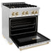 ZLINE 30" Autograph Edition, Dual Fuel Range, Gold Accents, RAZ - 30 - G - Farmhouse Kitchen and Bath