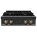 ZLINE 30" Autograph Edition Rangetop, Gold Accents, RTBZ - 30 - CB - Farmhouse Kitchen and Bath