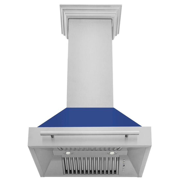 ZLINE 30" Autograph Stainless Wall Range Hood, 8654STX - BM - 30 - Farmhouse Kitchen and Bath