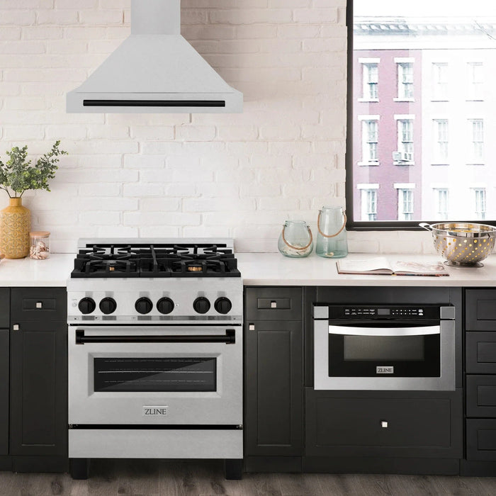 ZLINE 30" Autograph Stainless Wall Range Hood KB4SNZ - 30 - MB - Farmhouse Kitchen and Bath