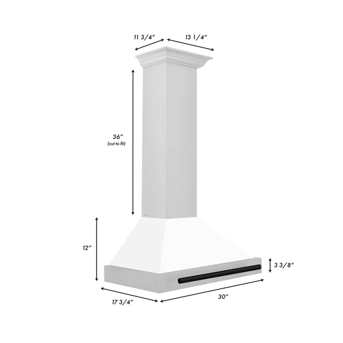 ZLINE 30" Autograph Stainless Wall Range Hood KB4STZ - WM30 - MB - Farmhouse Kitchen and Bath