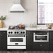 ZLINE 30" Autograph Stainless Wall Range Hood, White, 8654STZ - WM30 - MB - Farmhouse Kitchen and Bath