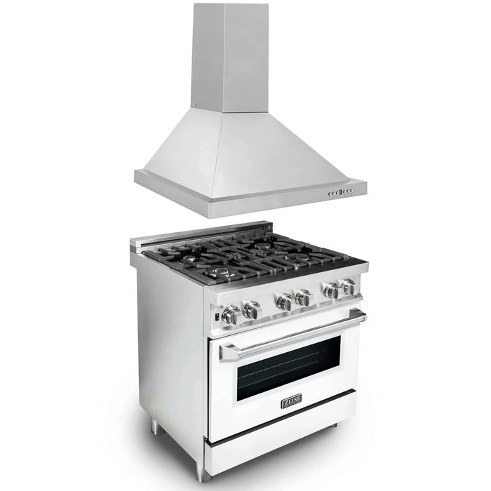 ZLINE 30" Bundle Range RA - WM - 30 & Range Hood KB - 30, 2KP - RAWMRH30 - Farmhouse Kitchen and Bath