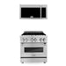 ZLINE 30" Bundle Range RA30 & Microwave MWO - OTR - H - 30, 2KP - RAOTR30 - Farmhouse Kitchen and Bath
