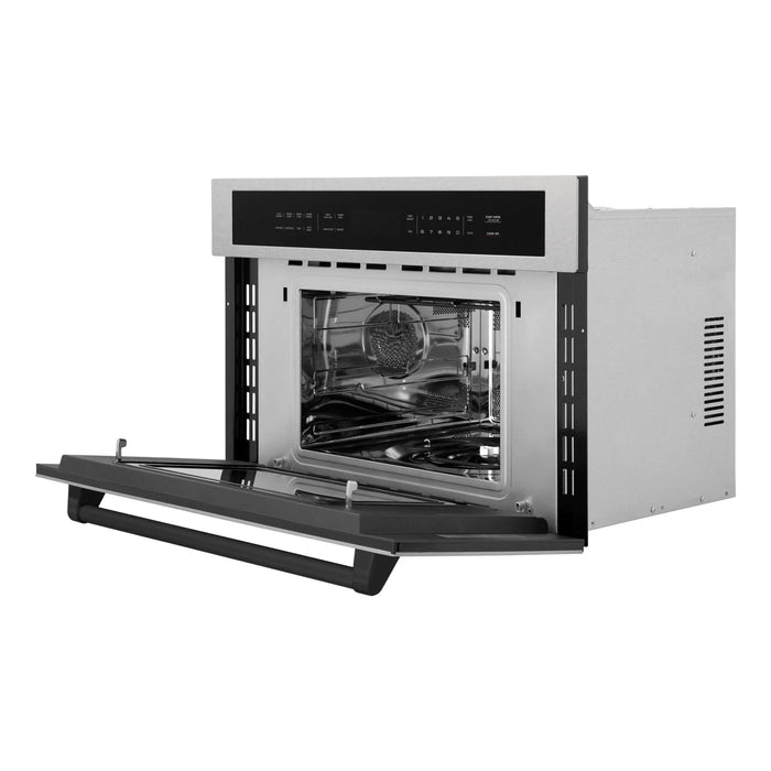 ZLINE 30” Convection Microwave, Stainless Steel, Black MWOZ - 30 - SS - MB - Farmhouse Kitchen and Bath