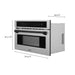 ZLINE 30” Convection Microwave, Stainless Steel, Black MWOZ - 30 - SS - MB - Farmhouse Kitchen and Bath