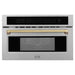 ZLINE 30” Convection Microwave, Stainless Steel, Bronze MWOZ - 30 - SS - CB - Farmhouse Kitchen and Bath