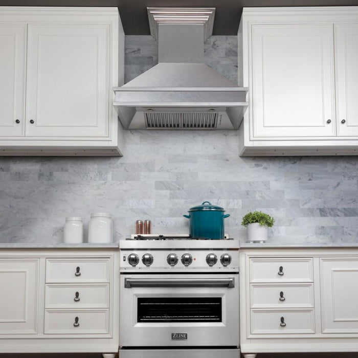 ZLINE 30" Designer Series Stainless Wall Mount Range Hood, 8656S - 30 - Farmhouse Kitchen and Bath