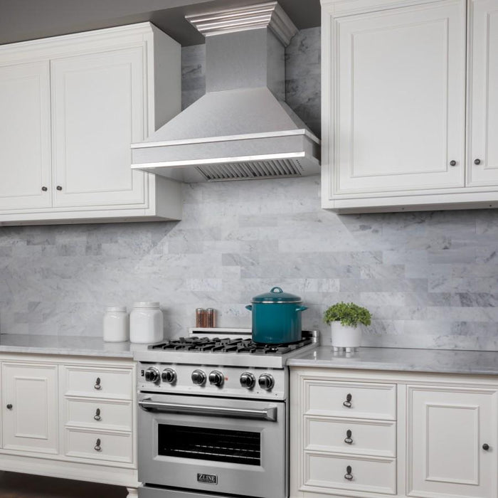 ZLINE 30" Designer Series Stainless Wall Mount Range Hood, 8656S - 30 - Farmhouse Kitchen and Bath