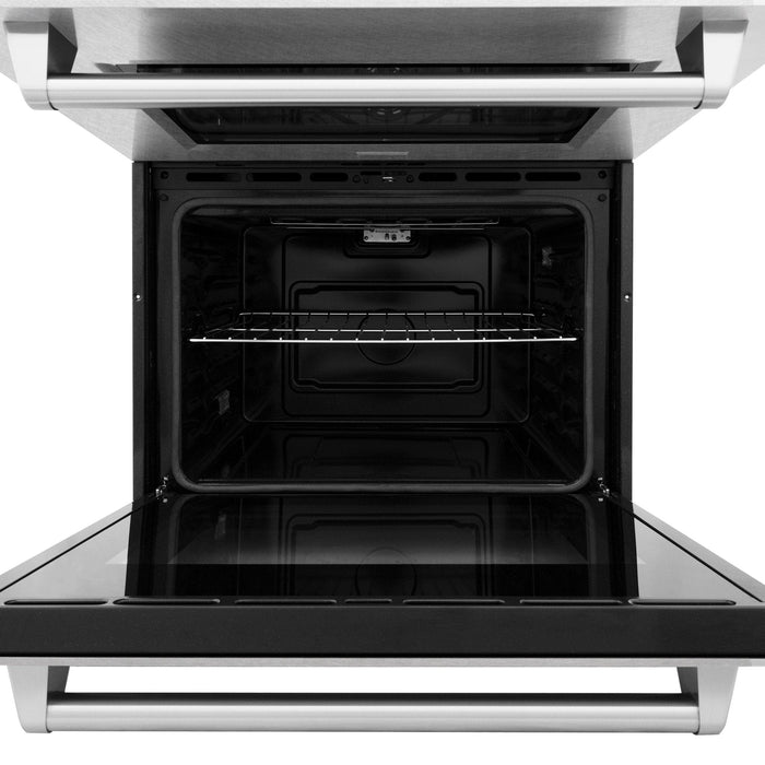 ZLINE 30" Double Wall Oven, DuraSnow Finish, Self Cleaning, AWDS - 30 - Farmhouse Kitchen and Bath