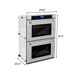ZLINE 30" Double Wall Oven, DuraSnow Finish, Self Cleaning, AWDS - 30 - Farmhouse Kitchen and Bath
