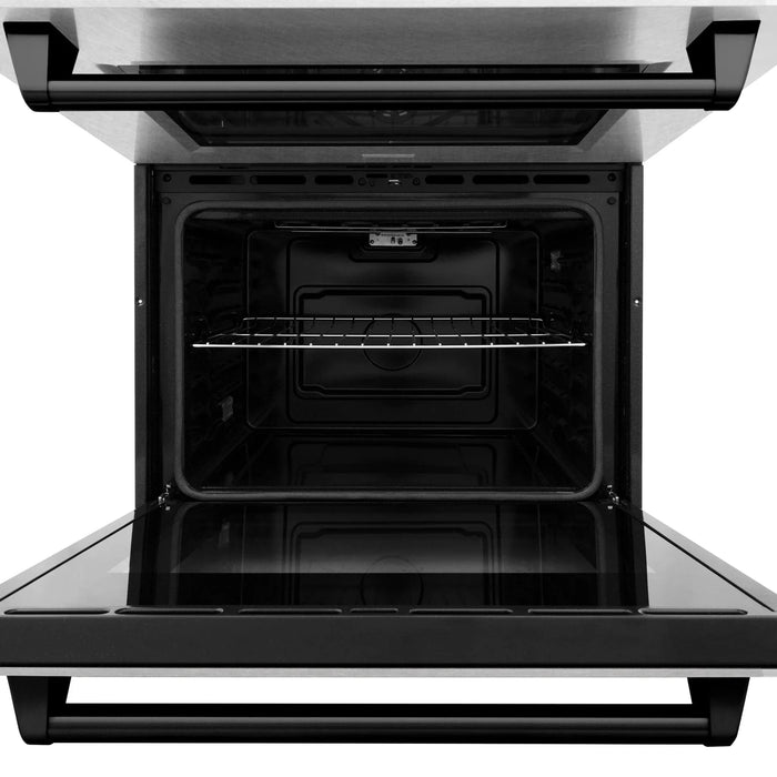 ZLINE 30" Double Wall Oven, DuraSnow Finish, Self Cleaning, AWDSZ - 30 - MB - Farmhouse Kitchen and Bath