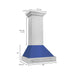 ZLINE 30" DuraSnow® Stainless Steel Range Hood with Color Shell Options 8654SNX - BM - 30 - Farmhouse Kitchen and Bath