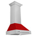 ZLINE 30" DuraSnow® Stainless Steel Range Hood with Color Shell Options 8654SNX - RM - 30 - Farmhouse Kitchen and Bath