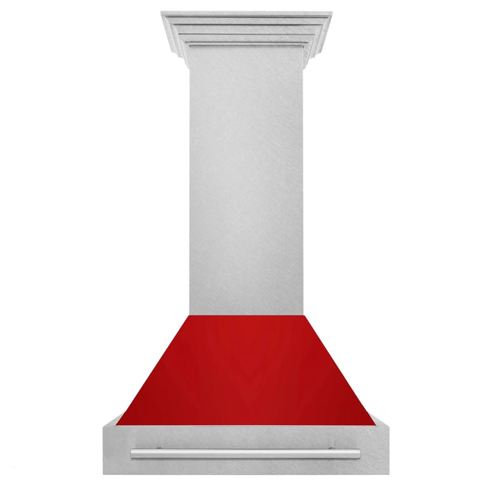 ZLINE 30" DuraSnow® Stainless Steel Range Hood with Color Shell Options 8654SNX - RM - 30 - Farmhouse Kitchen and Bath