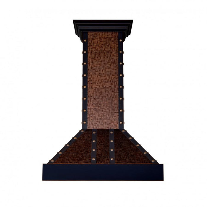ZLINE 30" Hand - Hammered Copper Finish Wall Range Hood, 655 - HBBBB - 30 - Farmhouse Kitchen and Bath