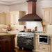 ZLINE 30" Hand - Hammered Copper Finish Wall Range Hood, 655 - HBXXX - 30 - Farmhouse Kitchen and Bath