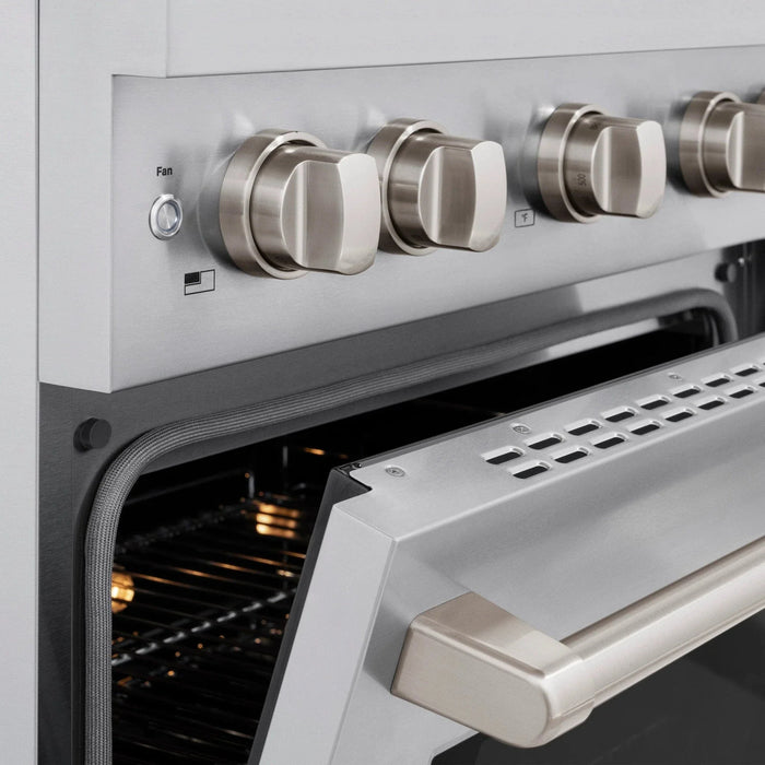ZLINE 30 in. 4.2 cu. ft. 4 Burner Gas Range with Convection Gas Oven in Stainless Steel, SGR30 - Farmhouse Kitchen and Bath