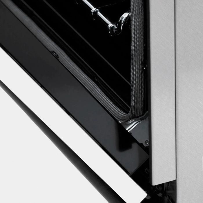 ZLINE 30" Induction Range in DuraSnow with a 4 Element Stove and Electric Oven RAINDS - WM - 30 - Farmhouse Kitchen and Bath