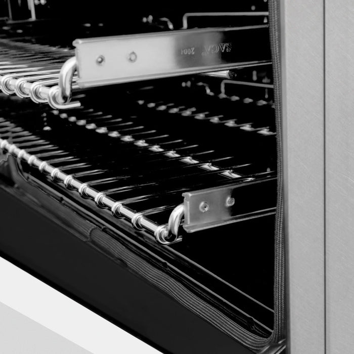 ZLINE 30" Induction Range in DuraSnow with a 4 Element Stove and Electric Oven RAINDS - WM - 30 - Farmhouse Kitchen and Bath