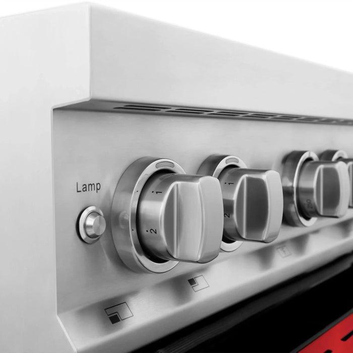 ZLINE 30" Induction Range with a 4 Element Stove and Electric Oven in Stainless Steel RAIND - RG - 30 - Farmhouse Kitchen and Bath