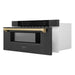 ZLINE 30" Microwave Drawer, Black Stainless, Bronze MWDZ - 30 - BS - CB - Farmhouse Kitchen and Bath