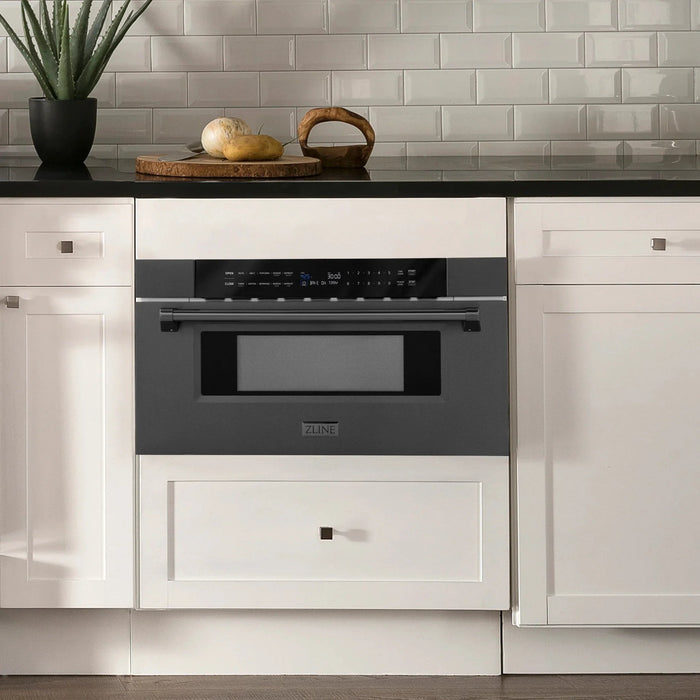 ZLINE 30" Microwave Drawer in Black Stainless MWD - 30 - BS - Farmhouse Kitchen and Bath